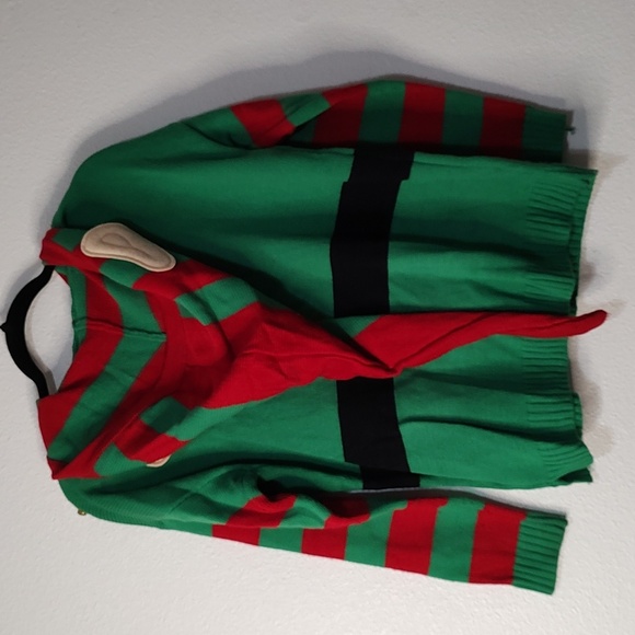 33 Degrees Ugly Christmas Sweater Elf Theme Size M - Picture 2 of 5